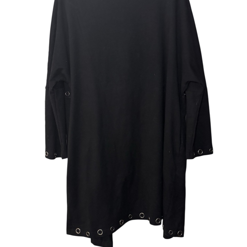VOCAL Black Jacket with Studs and Eyelets Size M Oversized - Picture 3 of 11